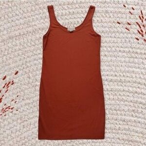 FOREVER 21- Burnt Orange Bodycon Dress (Smaller Fit)